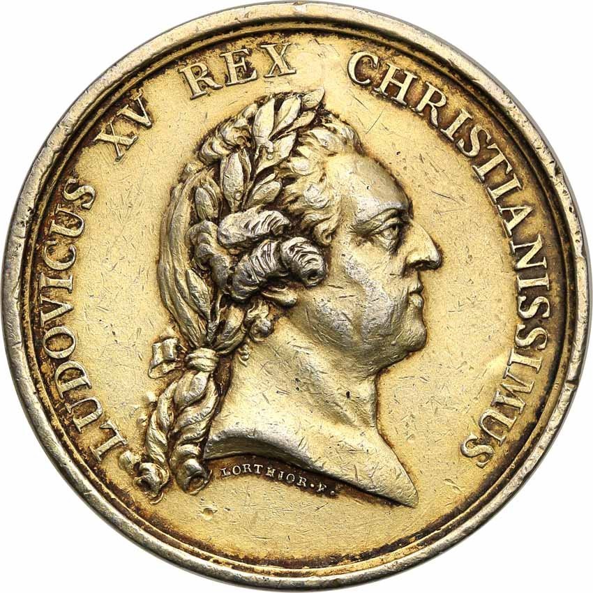 Francja. Ludwik XV, medal zaślubinowy 1770, srebro